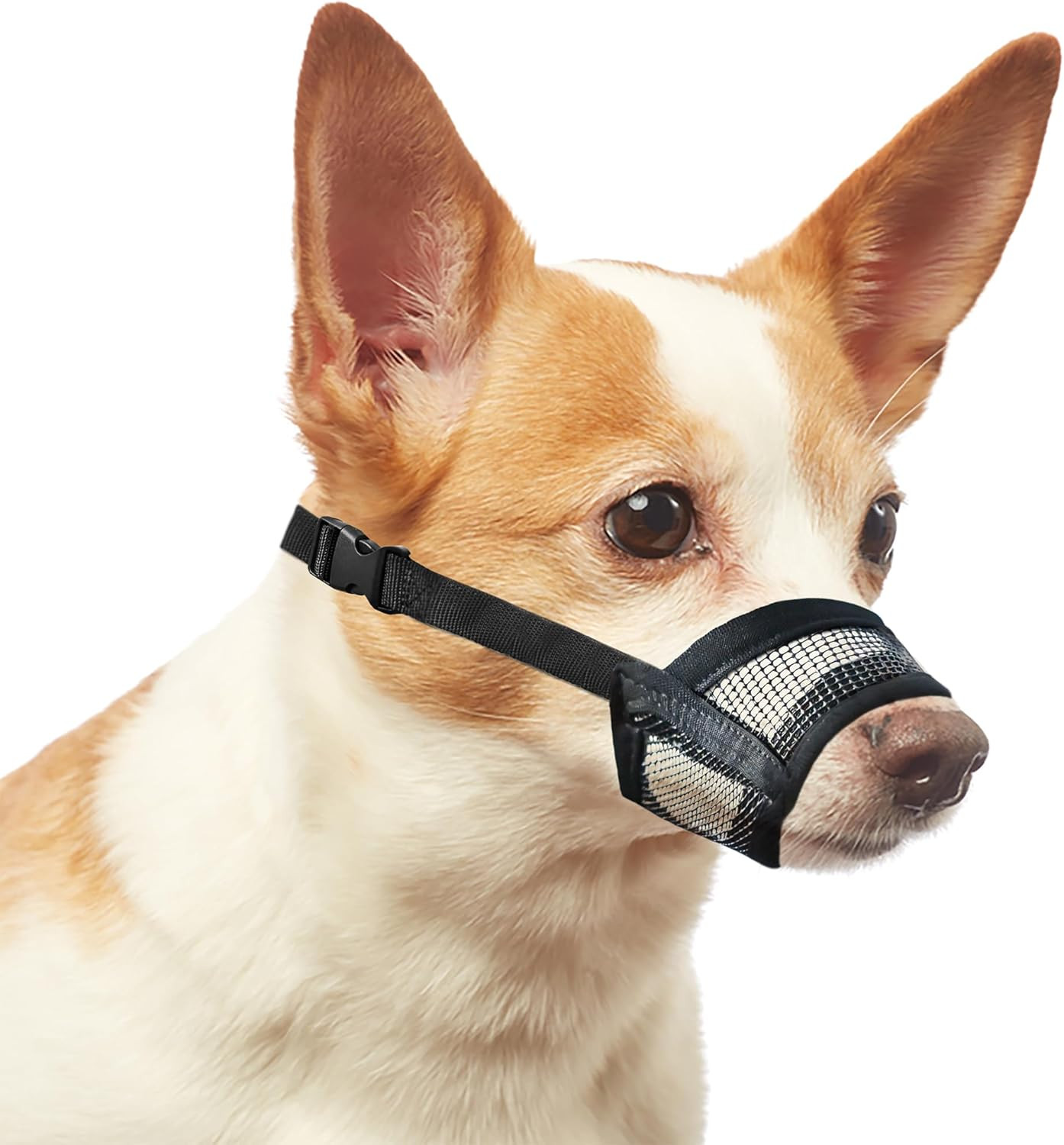 Soft Air Mesh Muzzle for Small Dogs - Prevent Barking and Biting