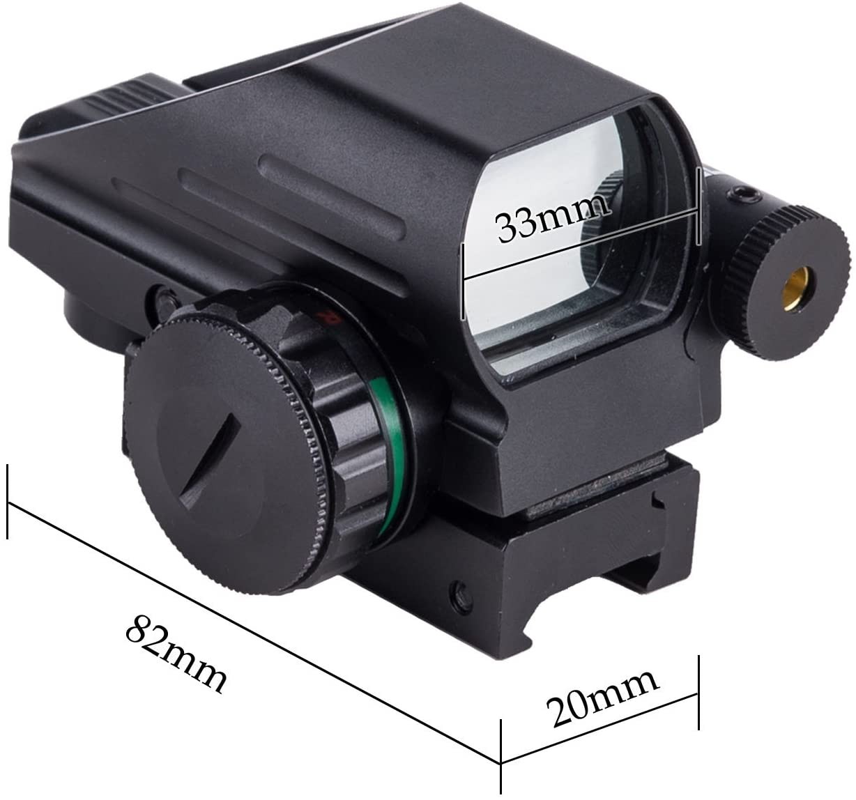 Tactical Holographic Red / Green Reflex Scope and laser sight combo 4 Reticles