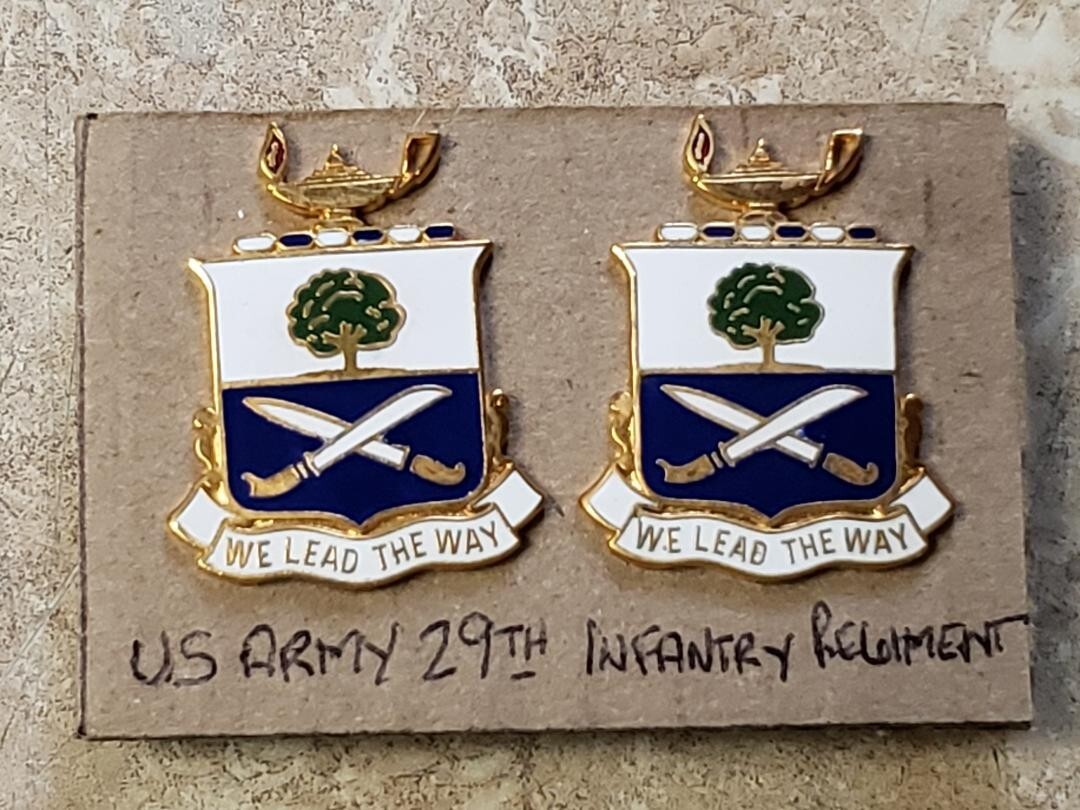 29th Infantry Regiment Crest DUI (Pair)