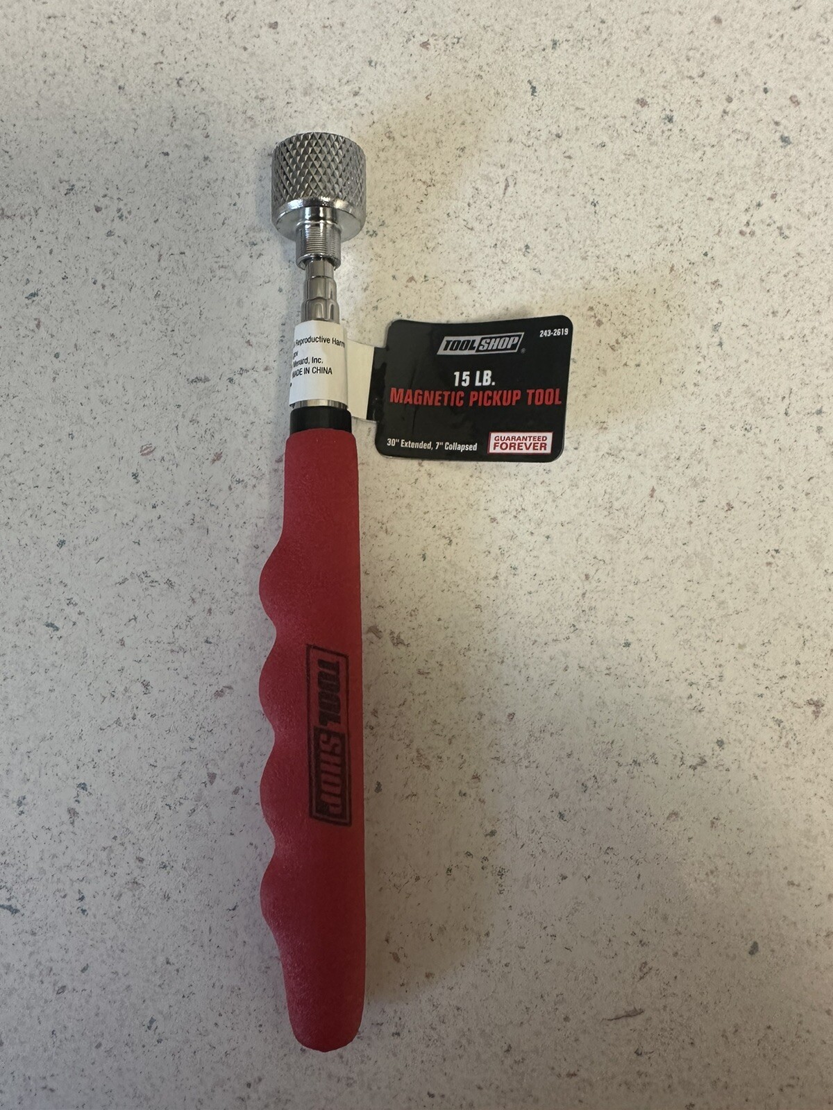 Tool Shop 15lb Magnetic Pickup Tool. Extends Up To 36”. Brand New