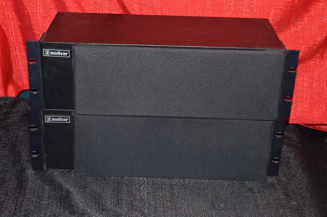 lot of 2 Audisar 2 way rack mount monitor loudspeaker system speakers 14K100