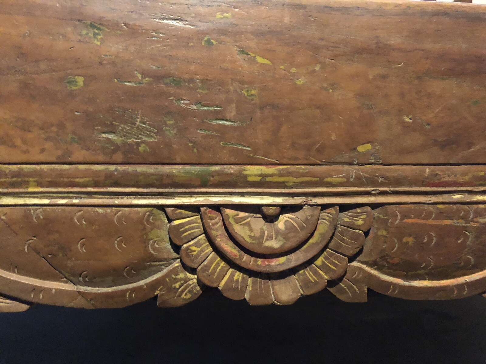 Antique Indonesian teak daybed
