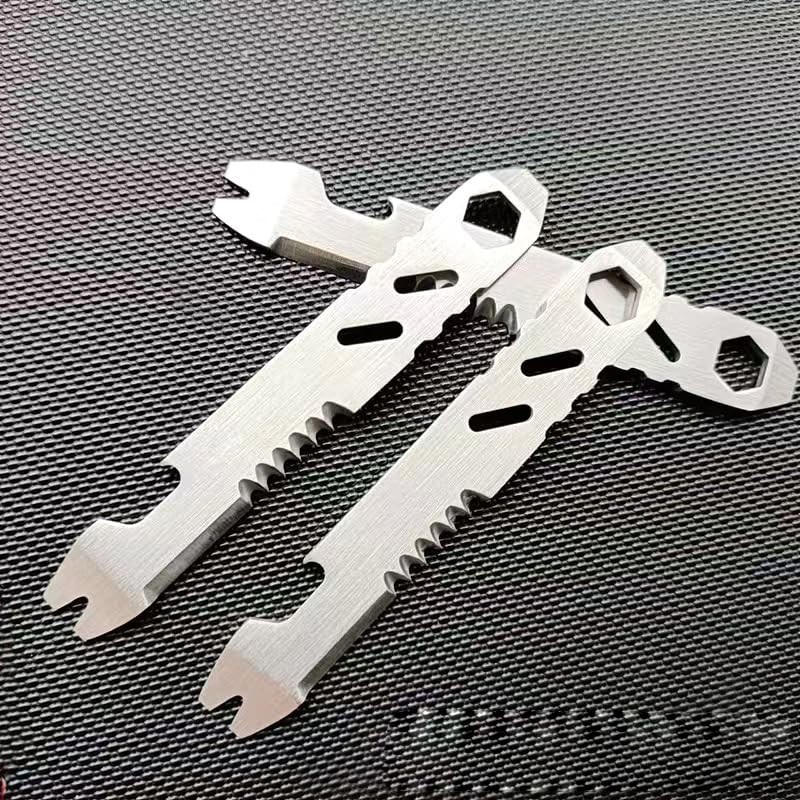 SquEqu 2 Pack Flint Fire Starter Striker Replacement Ferro Rod no, Silver