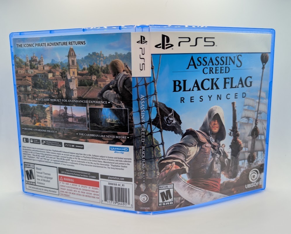 Assassin's Creed IV Black Flag Resynced - PS5 Empty Case Replacement (No Game)