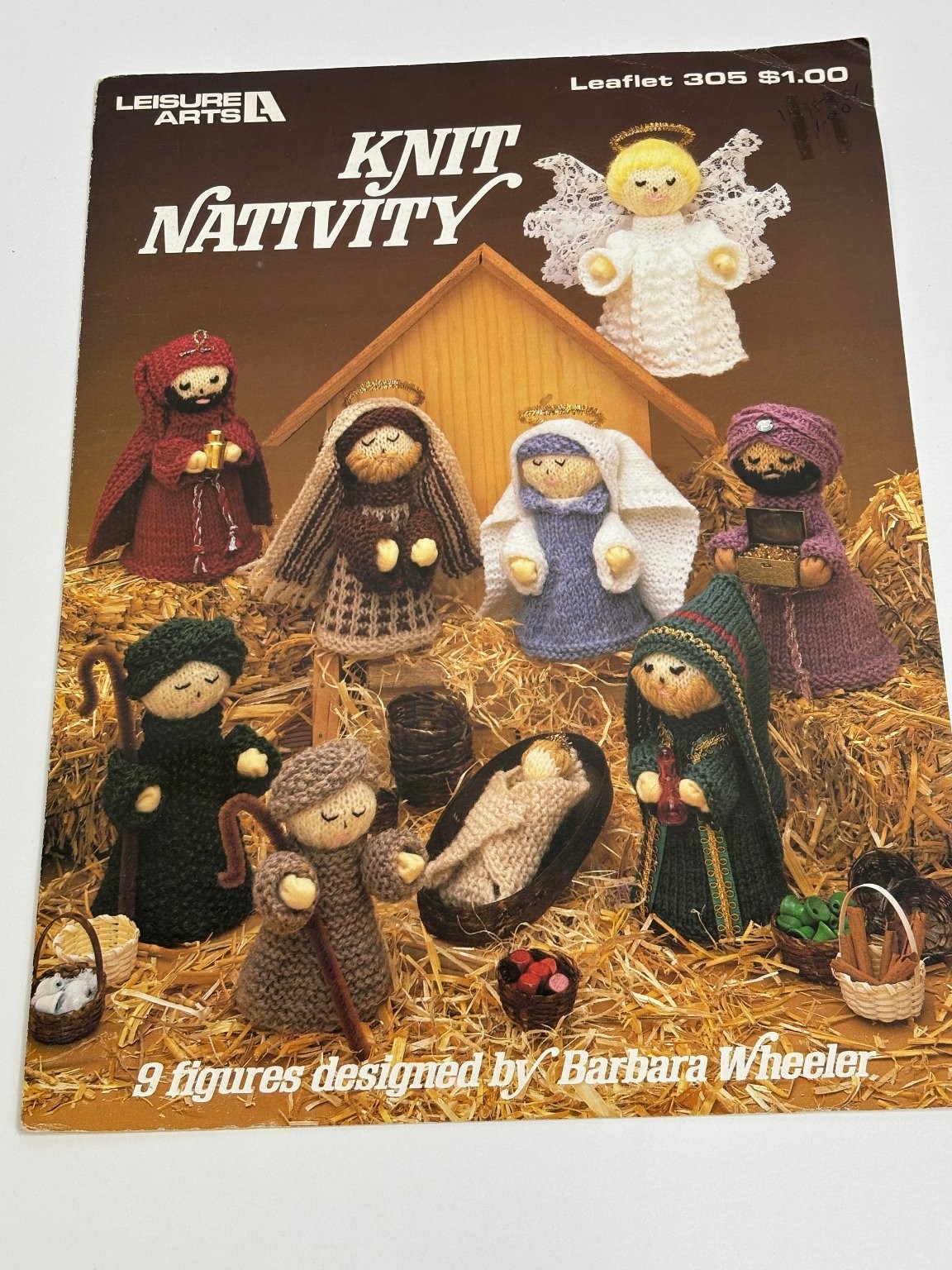 Leisure Arts Knit Nativity Knitting Pattern 9 Figures Leaflet 305