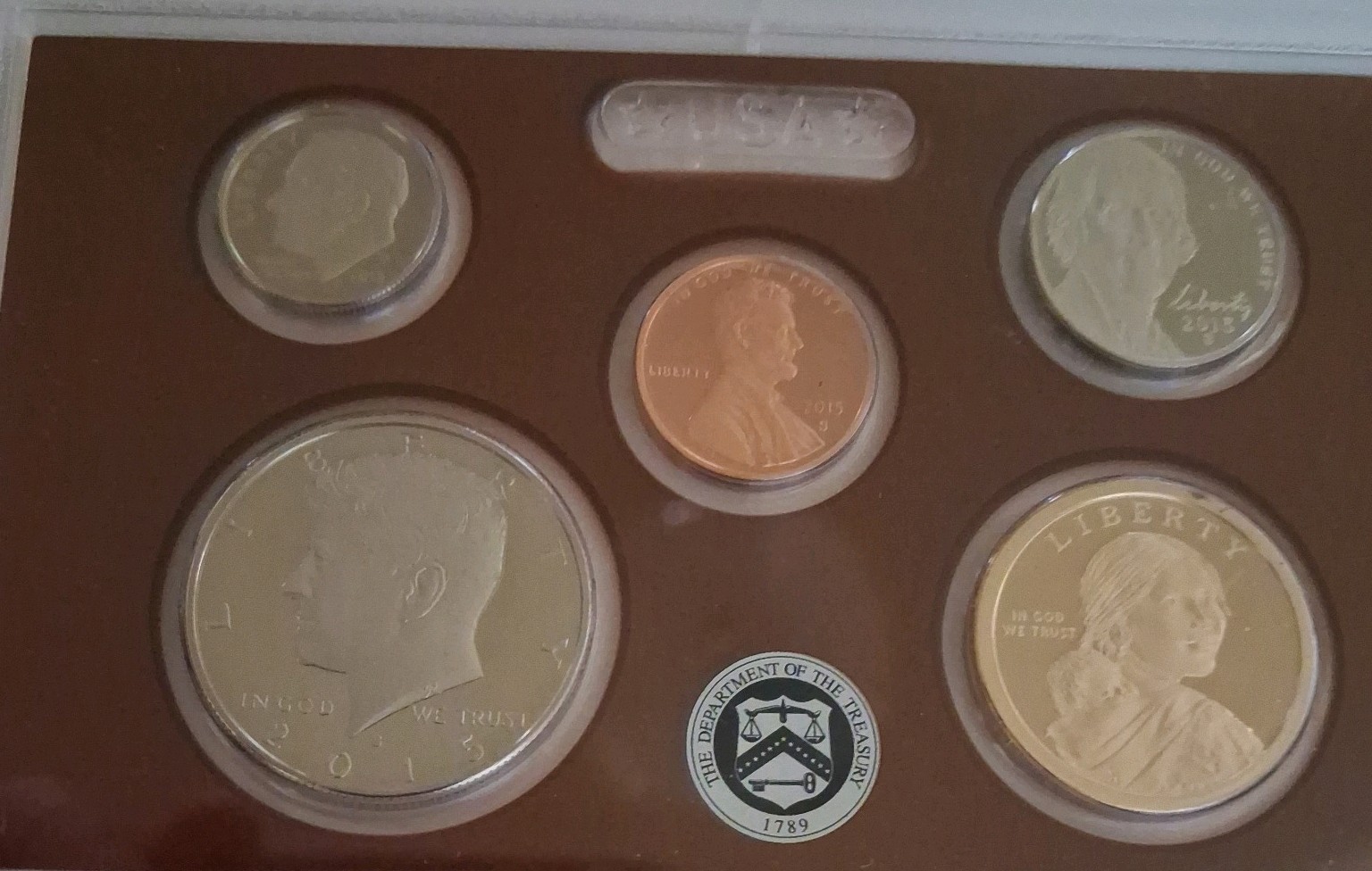 2015 U.S. Mint Proof Set OGP Box & COA 14 Coins Complete Clad Set