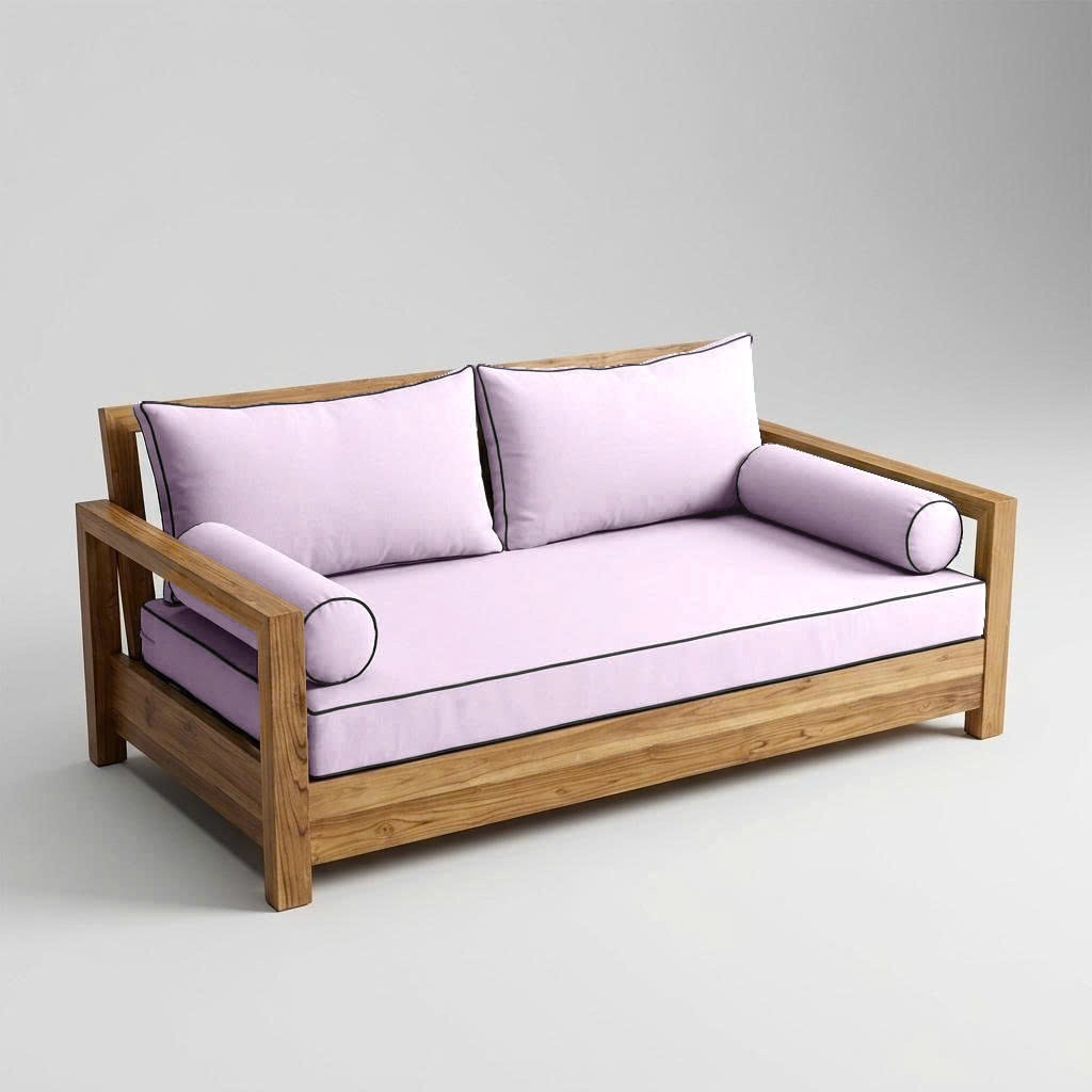 COVER ONLY STYLE 2 Mattress Pillow Daybed Porch Swing Contrast Trim Crib AD107
