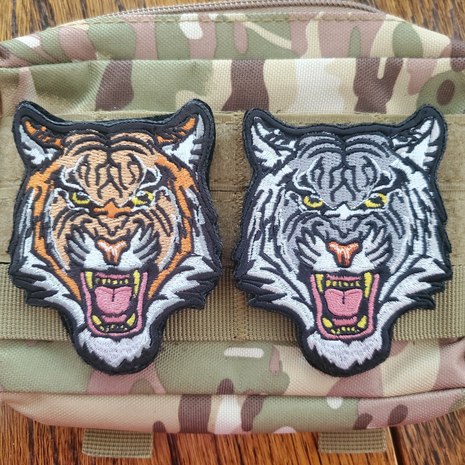 TIGER PATCH Embroidered Tactical Morale Patch Hook and Loop