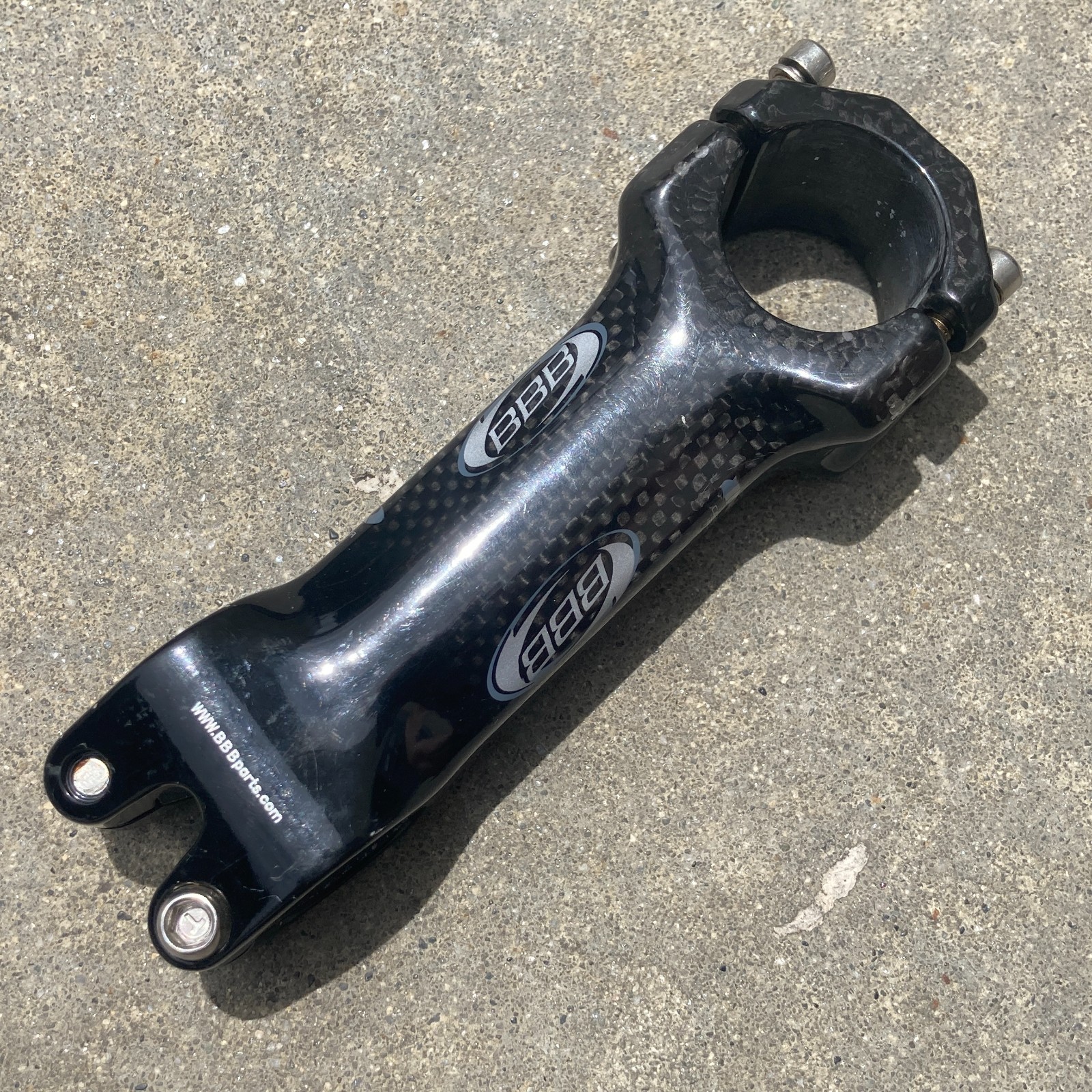 BBB Parts 110x31.8mm NCA Carbon Fiber Stem Road Bike Gravel CX Black 5 Degree