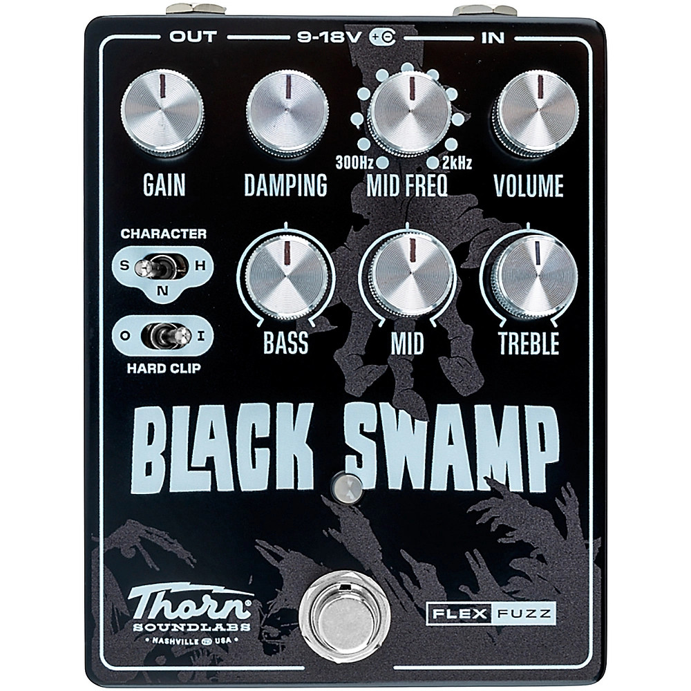 Thorn Soundlabs Black Swamp Flex Fuzz Effects Pedal Black