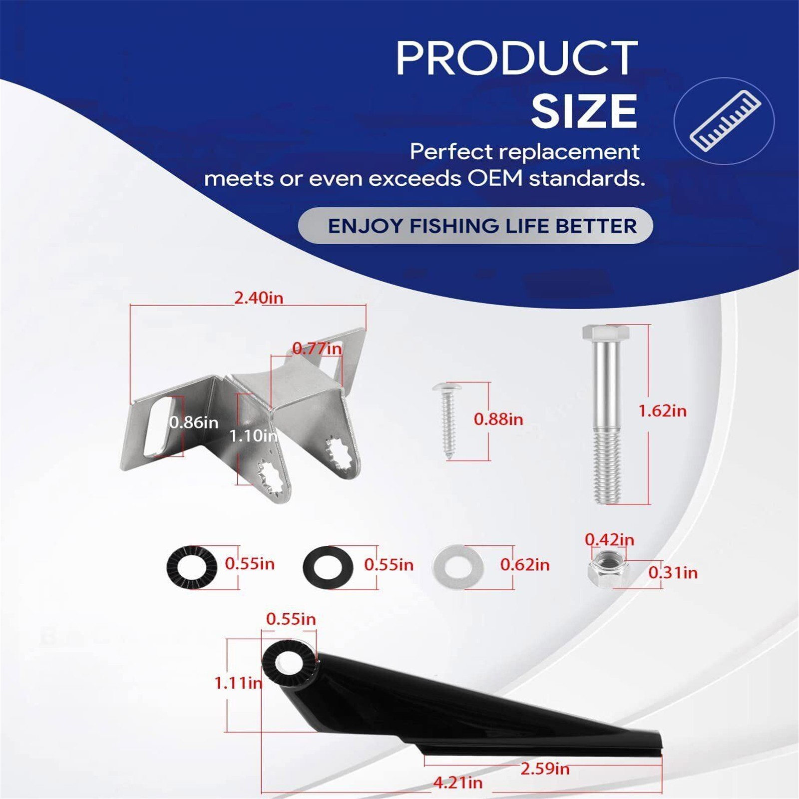 Sensor Mounting Bracket Compatible with DSI Skimmer Transom 000-10262-001