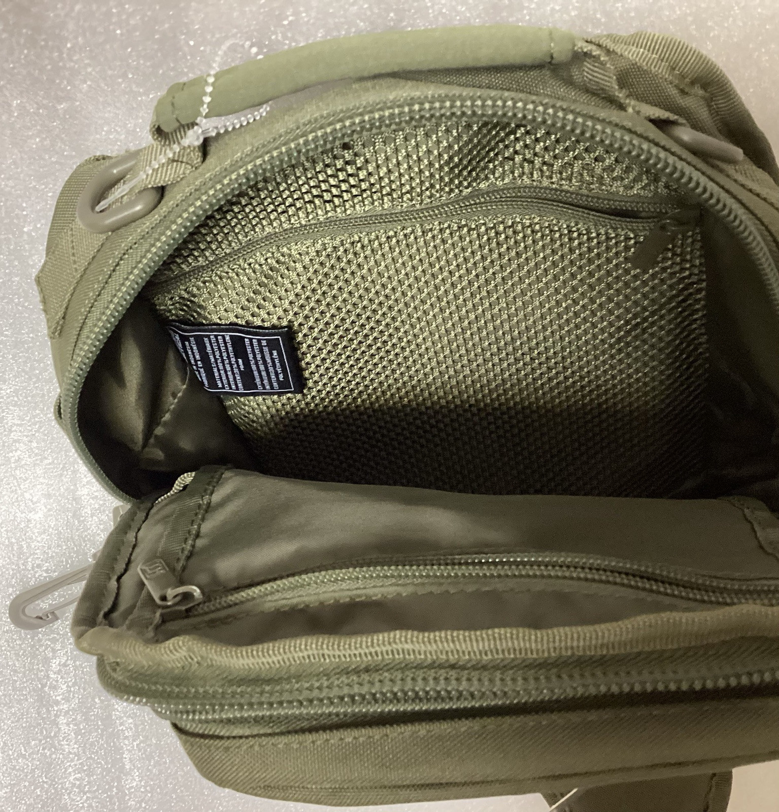 HIGHLAND TACTICAL Eagle Sling Bag - Molle Webbing Hook & Loop Patch Holder