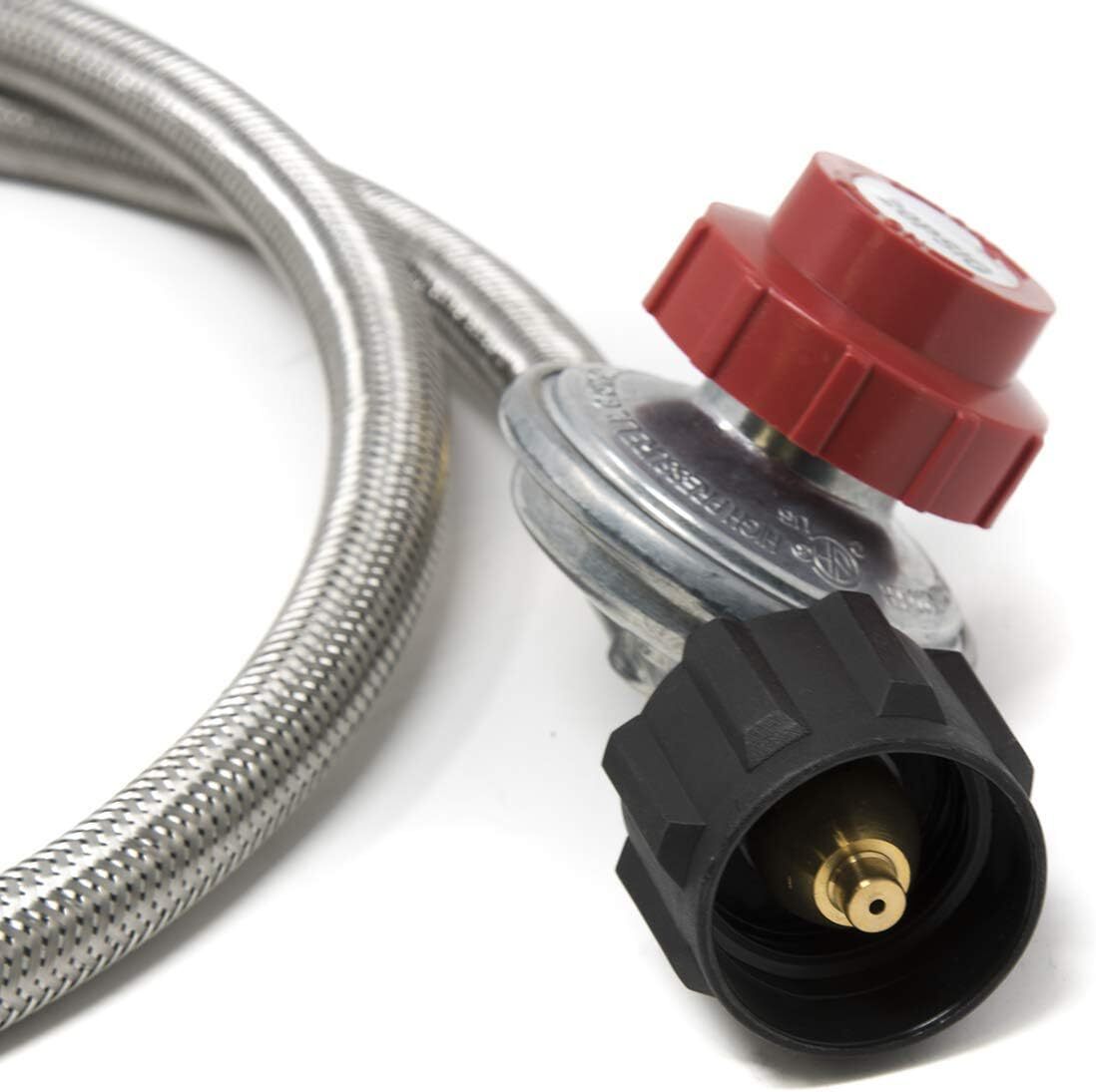 Gas One 2113 0-20PSI Propane Regulator with Hose 4 ft