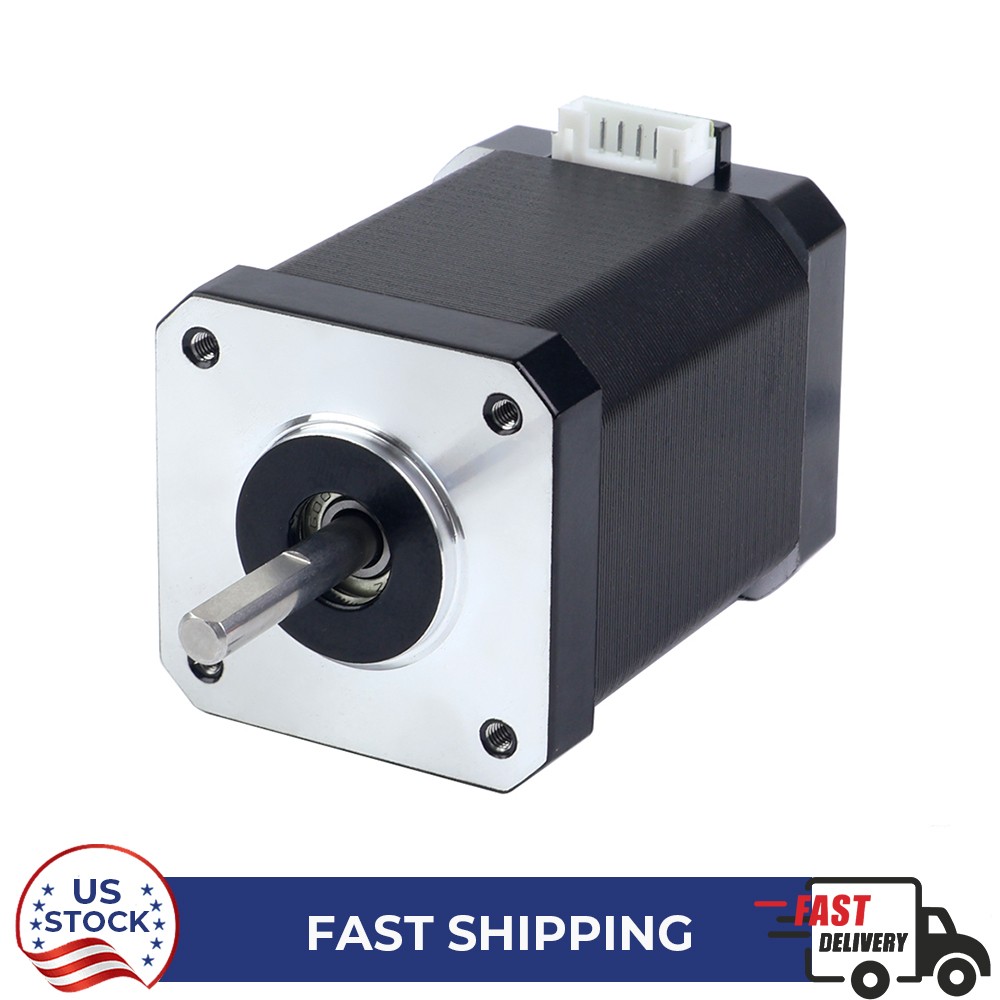STEPPERONLINE Nema 17 StepperMotor 60Ncm Φ5mm 2.1A  4 Wires w/1m Cable&Connector