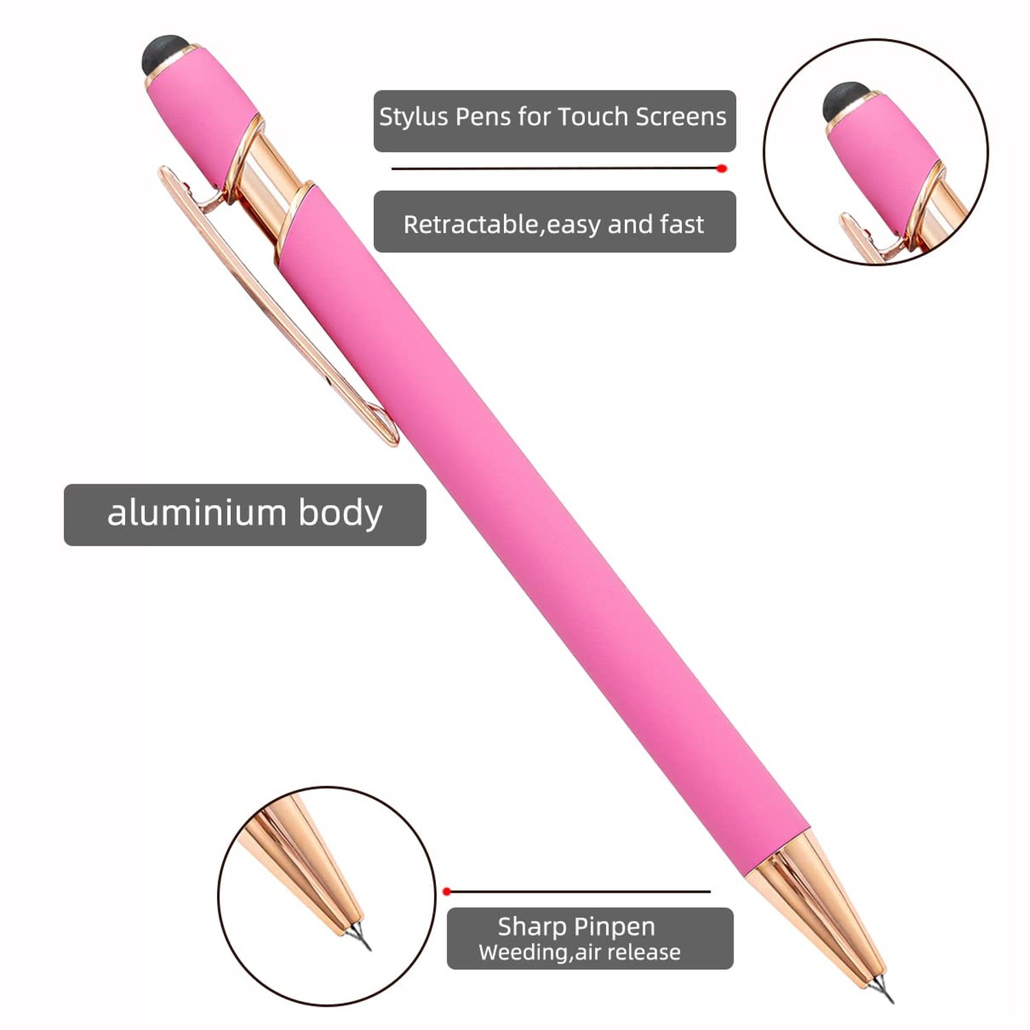 3 Pieces Pin Pen Weeding Tool for Vinyl, Precision Weeding Pen Tools Quick Ai...