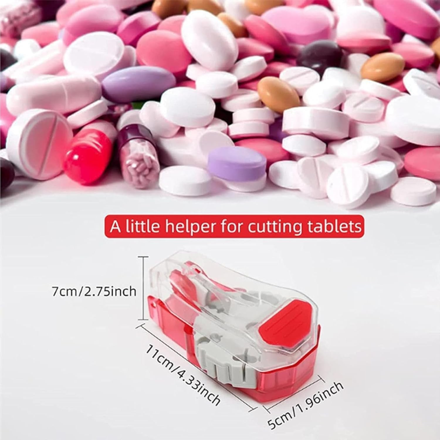 Pill Cutter Pill Splitters for Small or Large Pills Cuts up to 14 Different