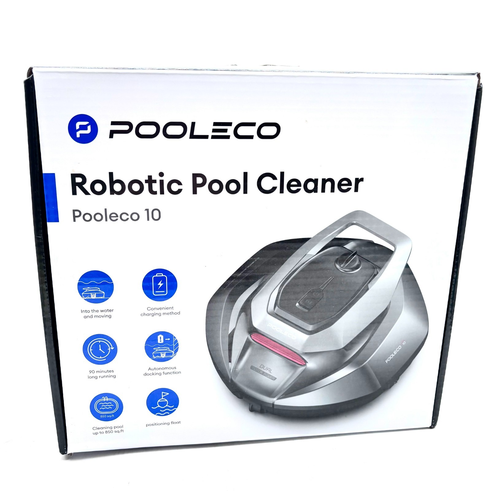Pooleco Rechargeable Robotic Pool Cleaner w/ Cordless Design Model Pooleco 10
