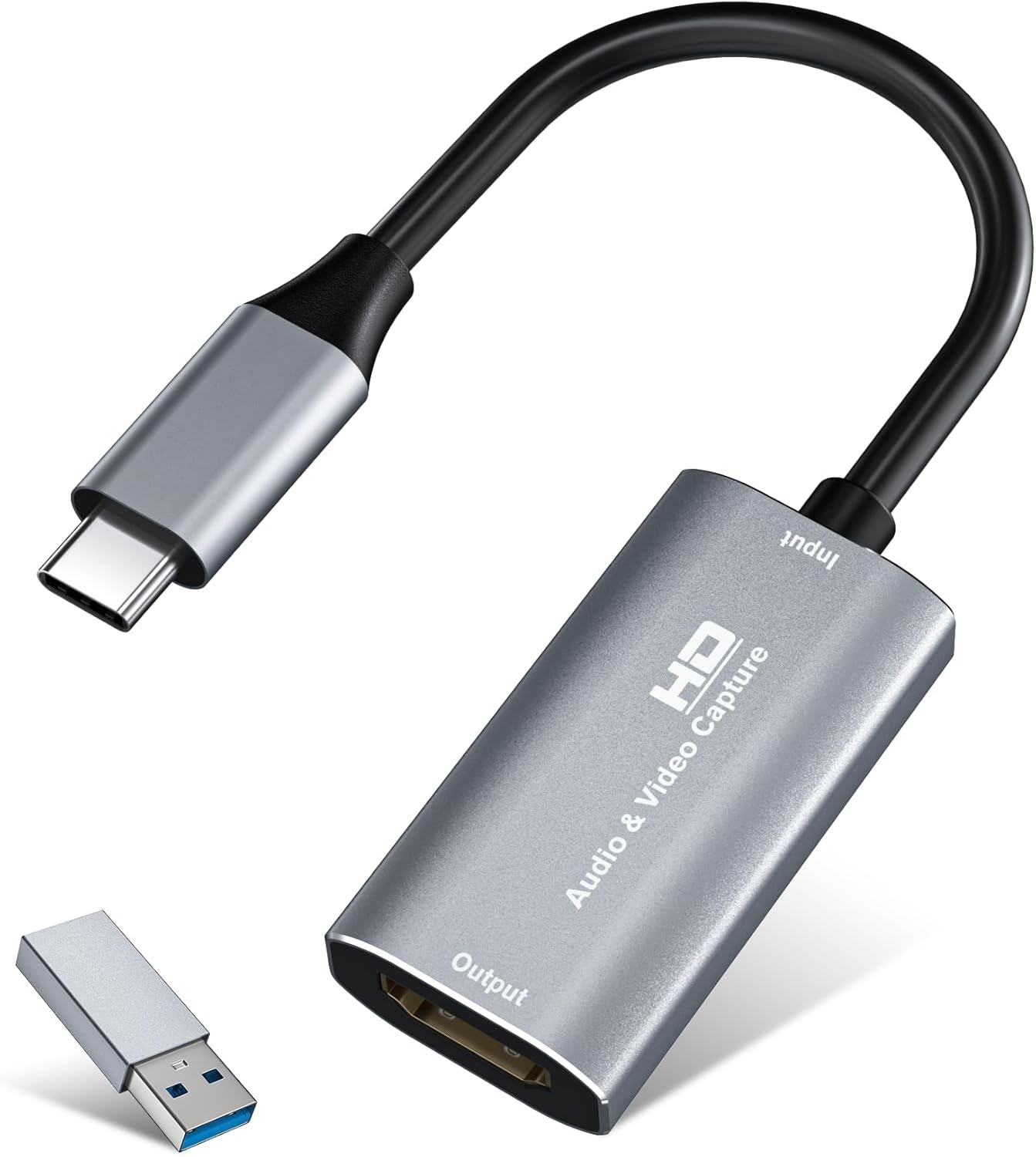 HDMI Capture Card, 4K HDMI to USB/USB-C Capture Device, Video Capture Card
