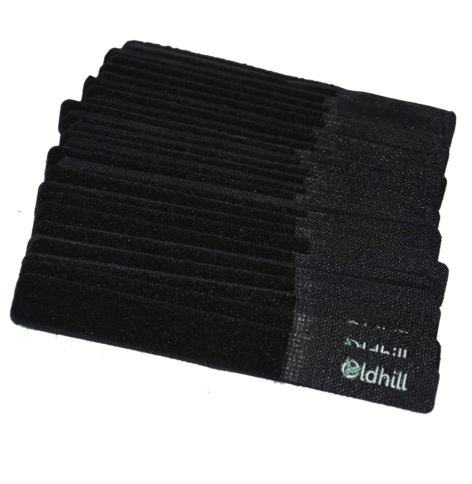 Hook And Loop Fastening Straps 50 Pack Black