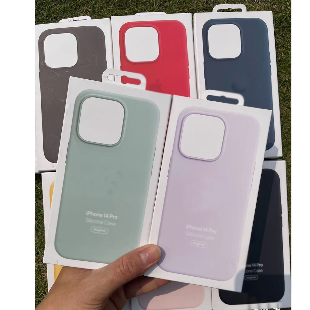 💯For iPhone 14 Pro Max 14Pro 14 Original Silicone Phone Case with MagSafe Cover