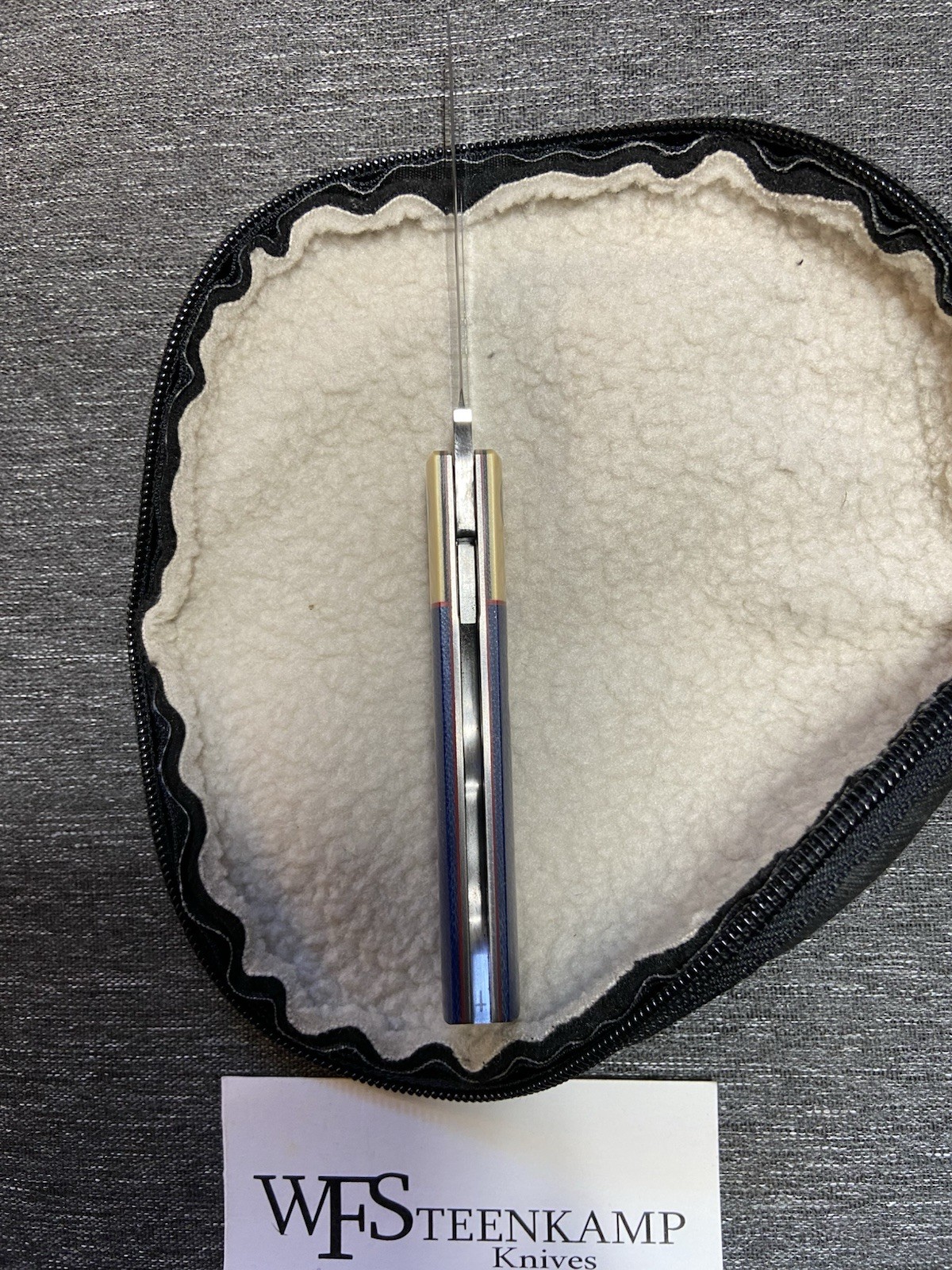 WF STEENKAMP -BLUE MICARTA -Barlow- SLIP JOINT KNIFE