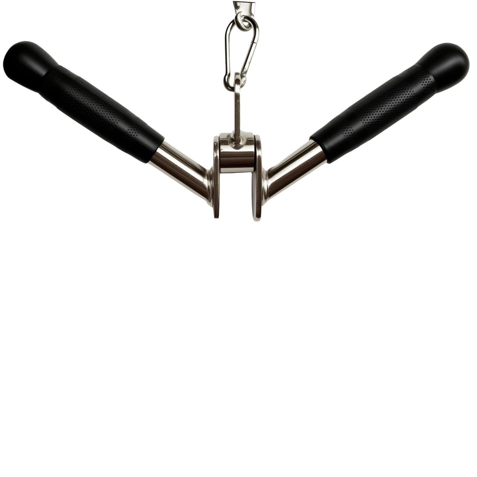 Strength-Enhancing Wide Grip LAT Pull Down Bar, Curl Pulldown Attachment - Gy...