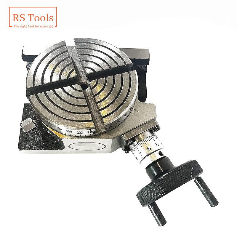 4 Inch 100mm Rotary Table with Backplate And 65mm Lathe Chuck For Milling