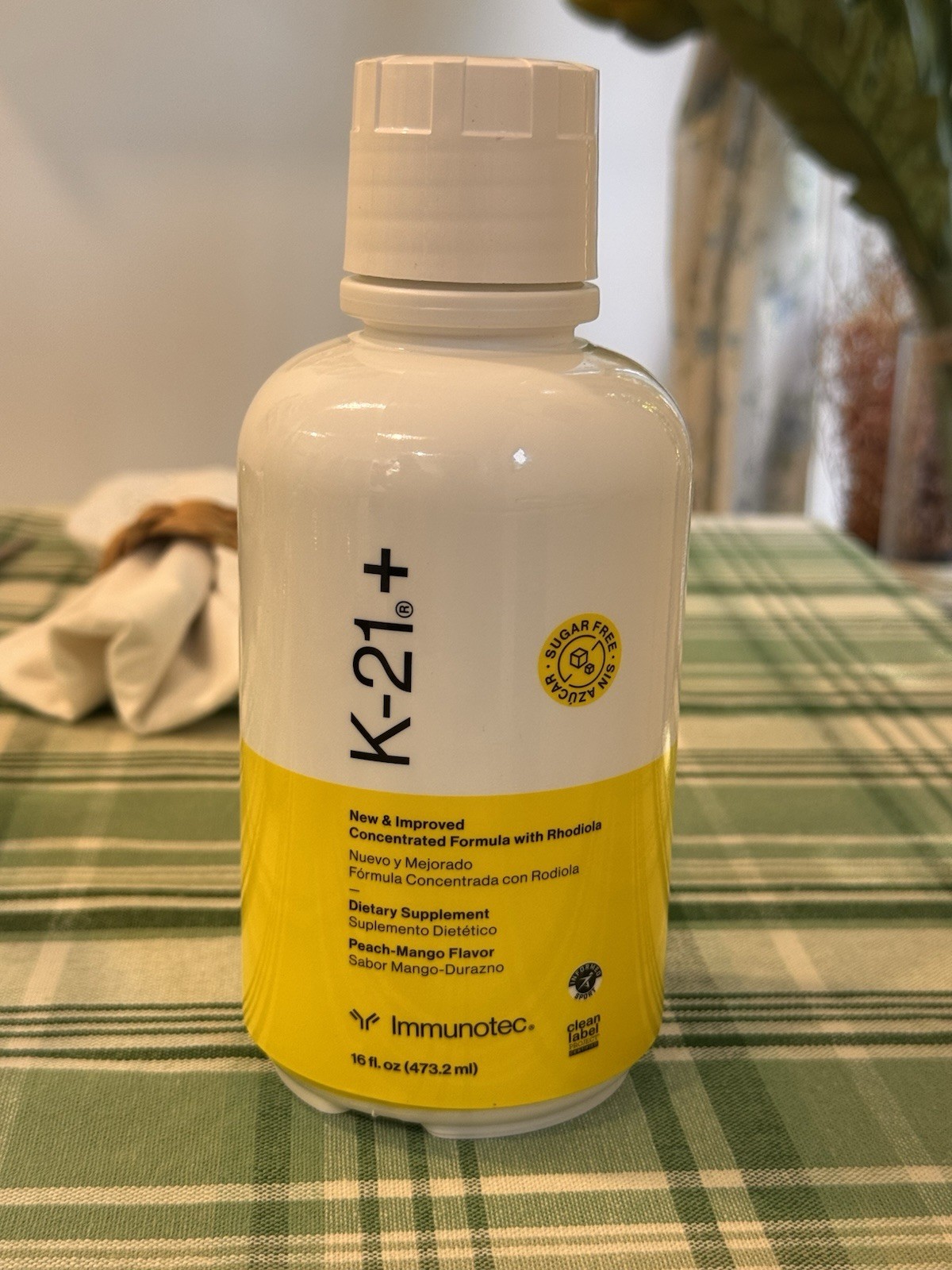 NEW & IMPROVED K-21 PLUS by IMMUNOTEC  16 fl.oz  Free Shipping