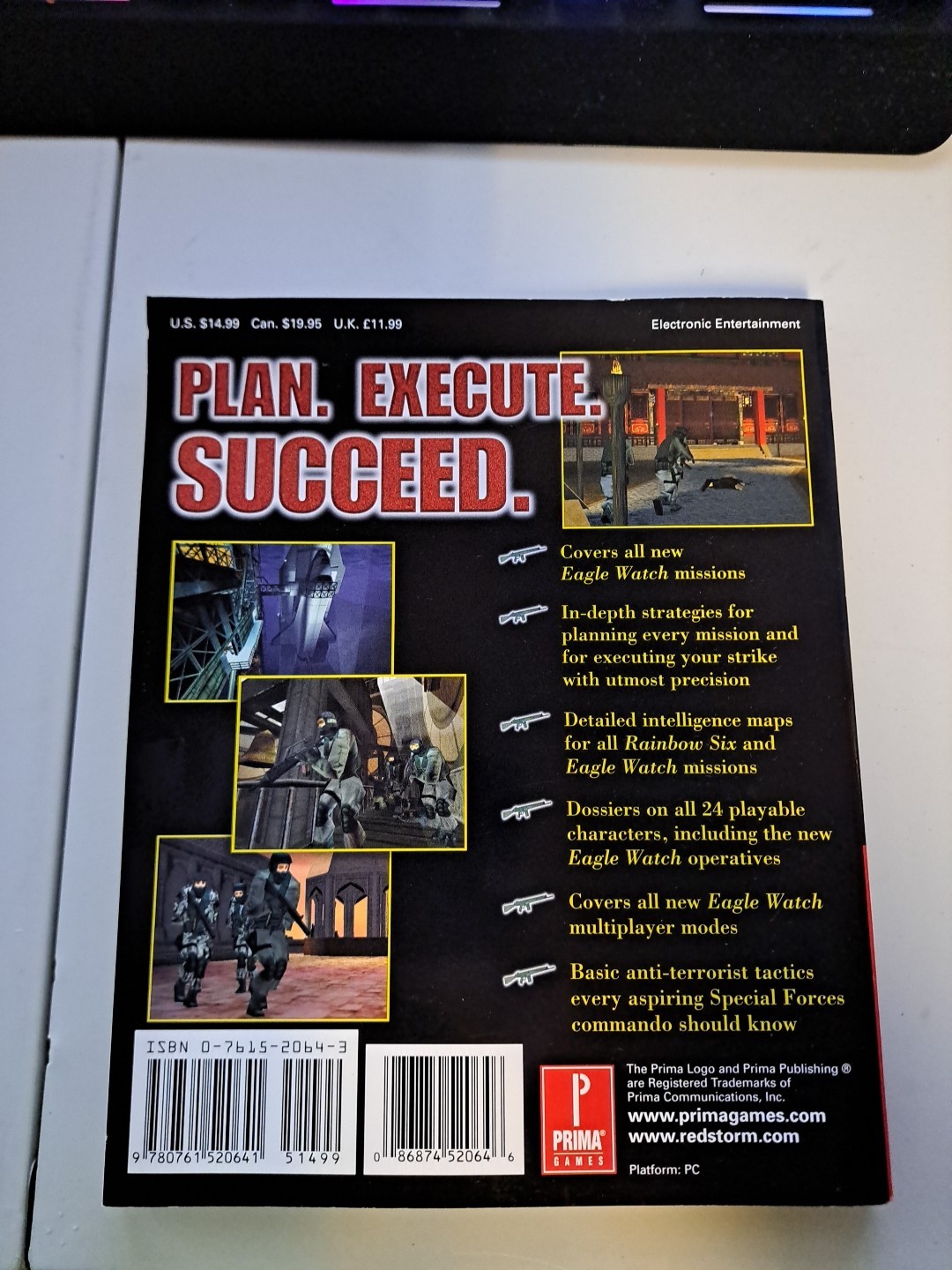 Book: Prima Strategy Guide: Tom Clancy's Rainbow Six Gold Edition