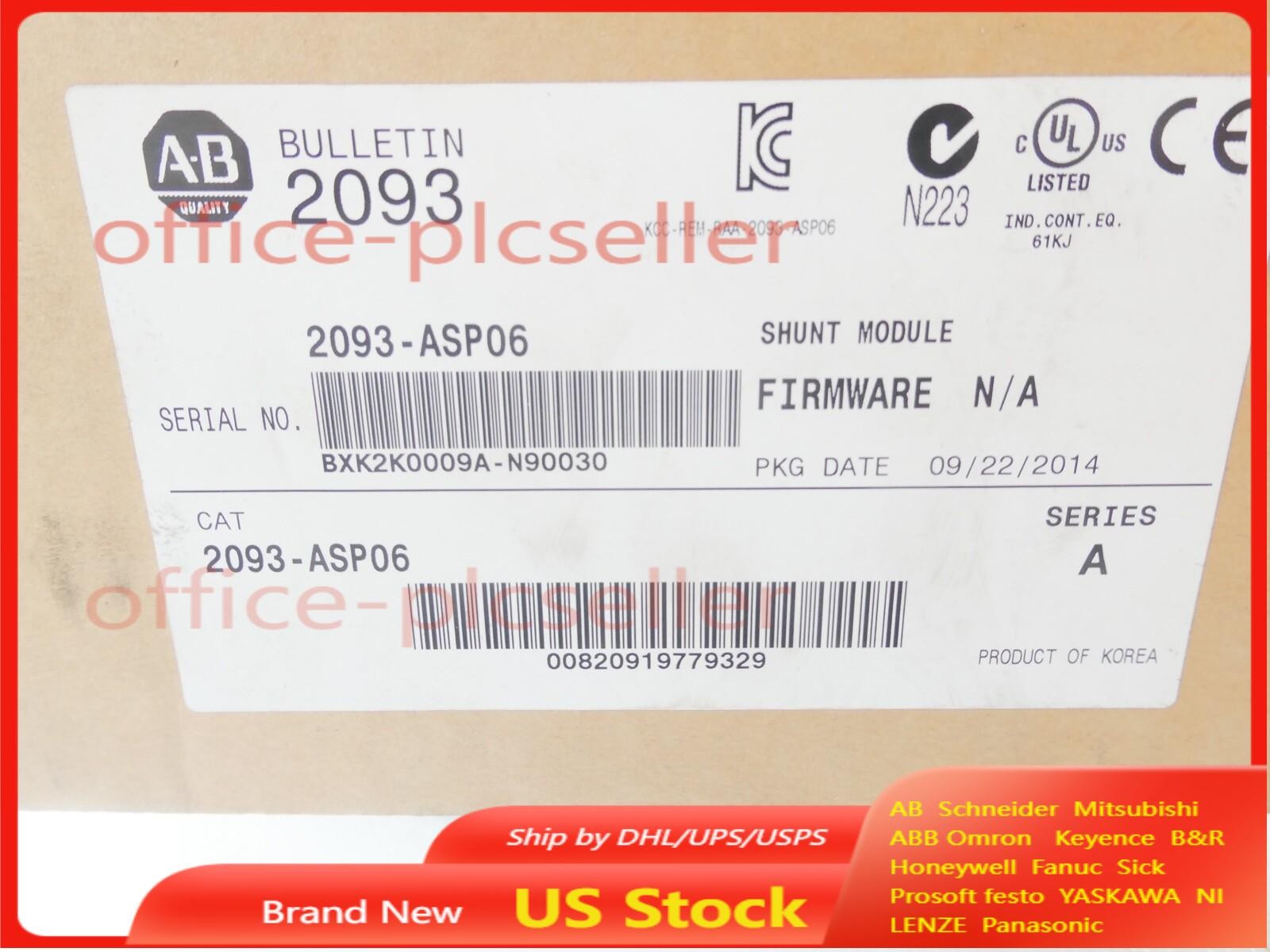 New AB 2093-ASP06 Free Shipping New in Box New Factory Sealed PLC US
