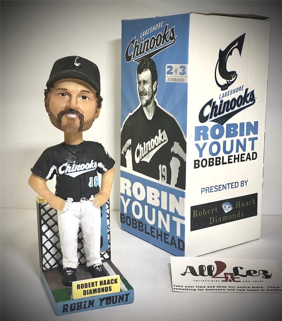 2013 LAKESHORE CHINOOKS ROBIN YOUNT SGA BOBBLEHEAD BREWERS ~ NIB