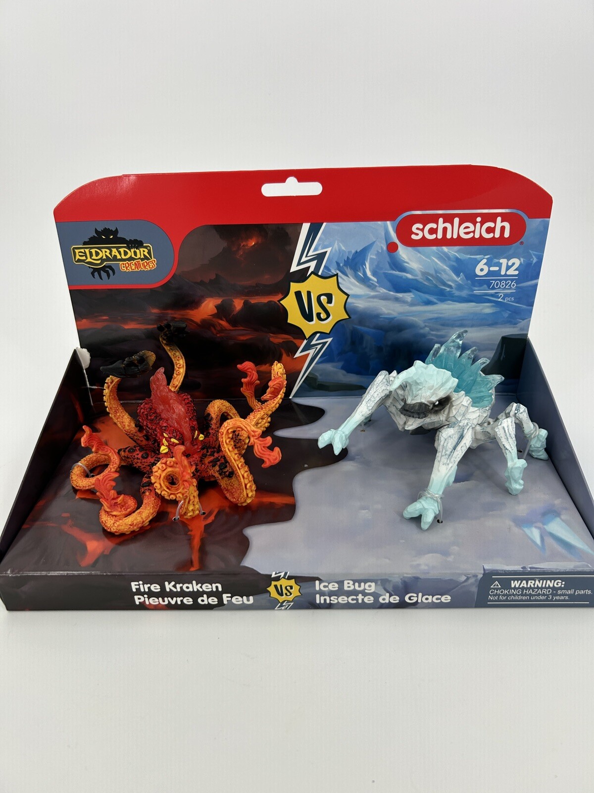 Schleich Eldrador 70826 Fire Kraken vs Ice Bug Creatures Toy Figures NEW