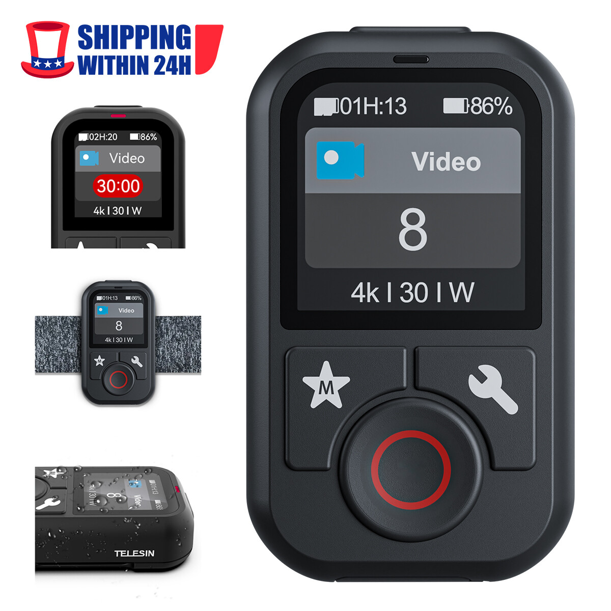 Mini Handheld Wireless Bluetooth Remote Control For GoPro Hero 13/12/11/10/9/MAX