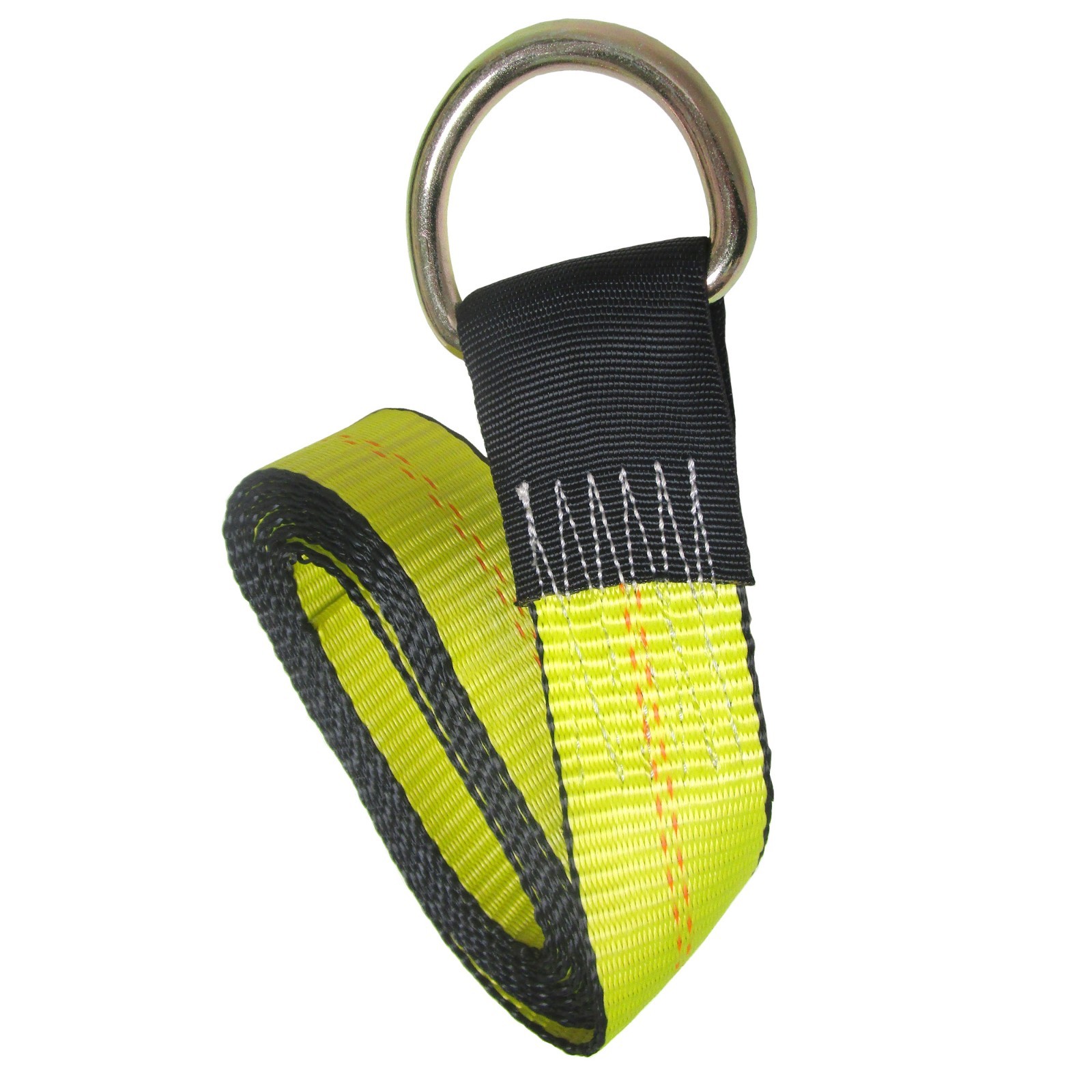 2" x 10' Lasso Strap w/ Wire D-Ring 3335 lb WLL Yellow Tie Down