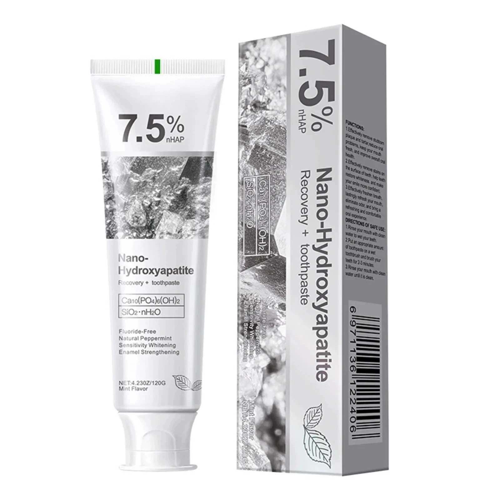 7.5% Nano Hydroxyapatite Toothpaste - Sensitivity Relief & Remineralize ~US