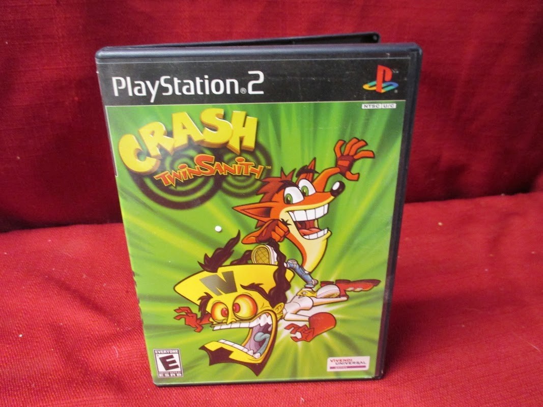 Crash Twinsanity (Sony PlayStation 2, 2004) Case & Manual