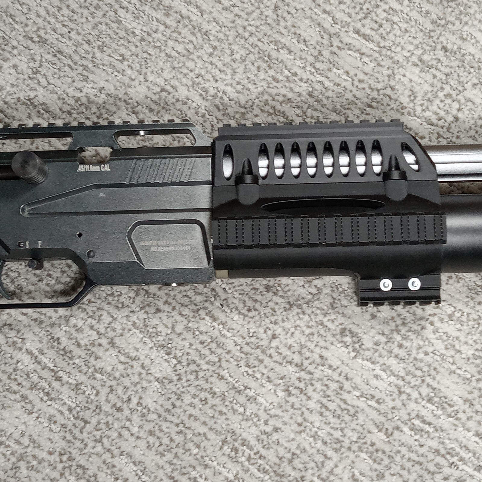 Tactical Rail for BinTac B&W S45 air rifle - 150mm length