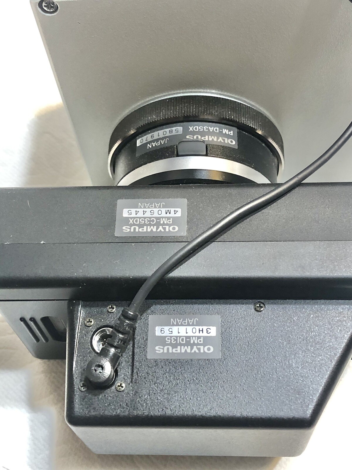 Olympus PM-PB30-3 & PM-DA35DX Microscope Camera Attachments