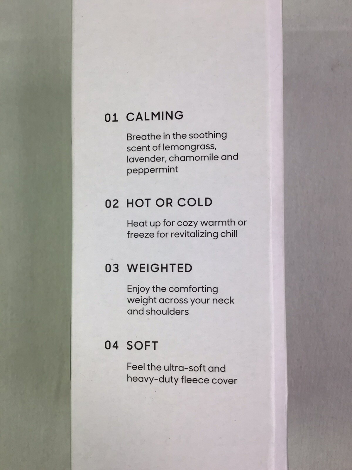 Sharper Image Heats/ Cools Neck Shoulder Wrap Weighted Filled Potpourri
