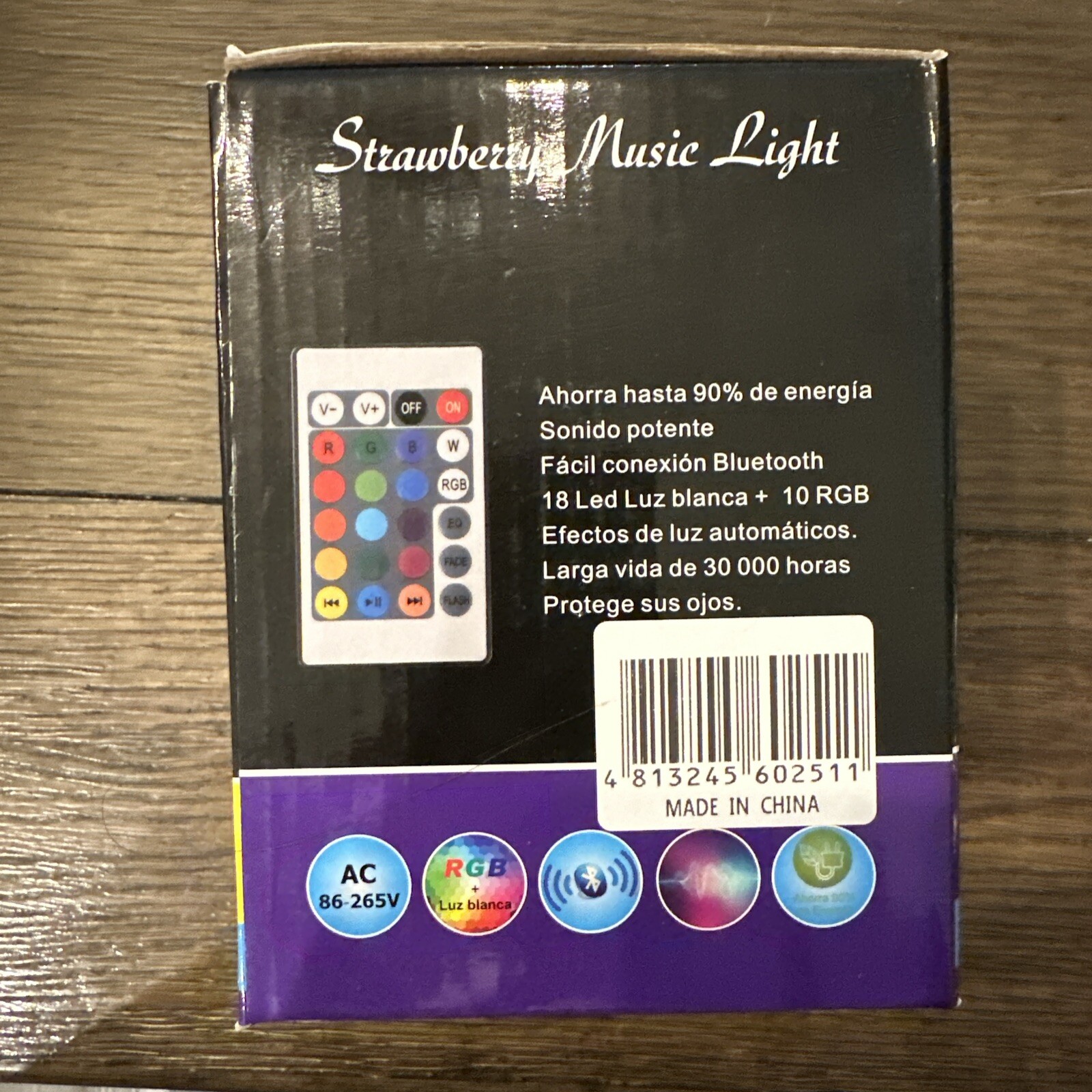 Bluetooth Light Music Light 18W Easy Installation Screw In {E}