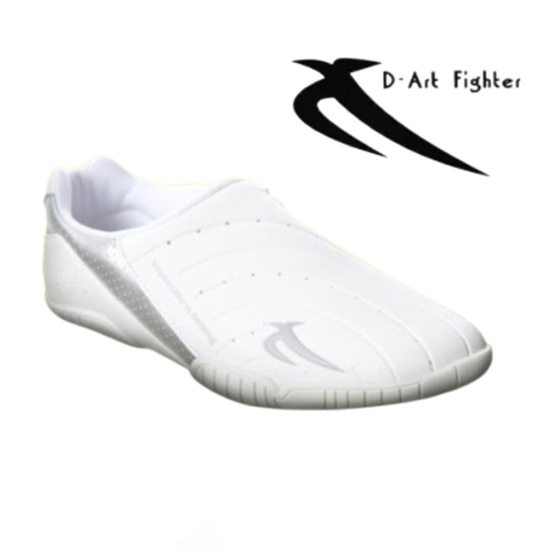 D-ART FIGHTER Taekwondo Martial Arts Shoes Indoor Shoes Made in Korea Silver