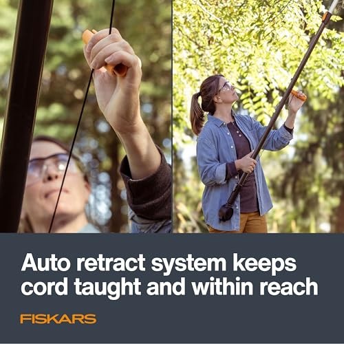 Fiskars XtendControl Rotating Tree Pruner Head with Automatic Cord Reel with