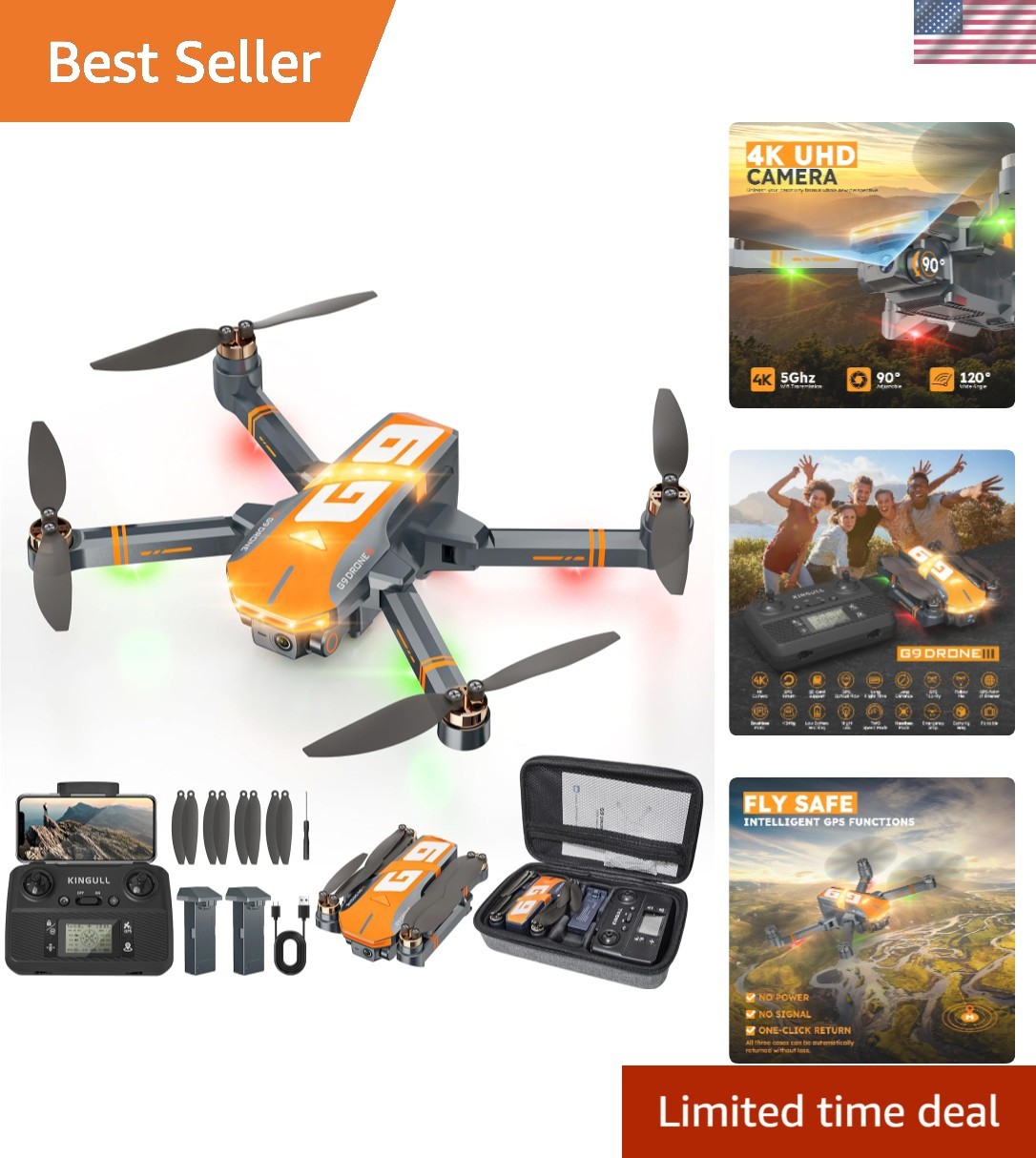 Ultra-Light 4K Drone with Follow Me Technology - Your Ideal Travel Companion
