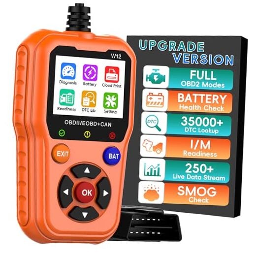 FISONA W12 AL319 OBD2 CAN OBDII Auto Car Code Reader Diagnostic Scanner Tool