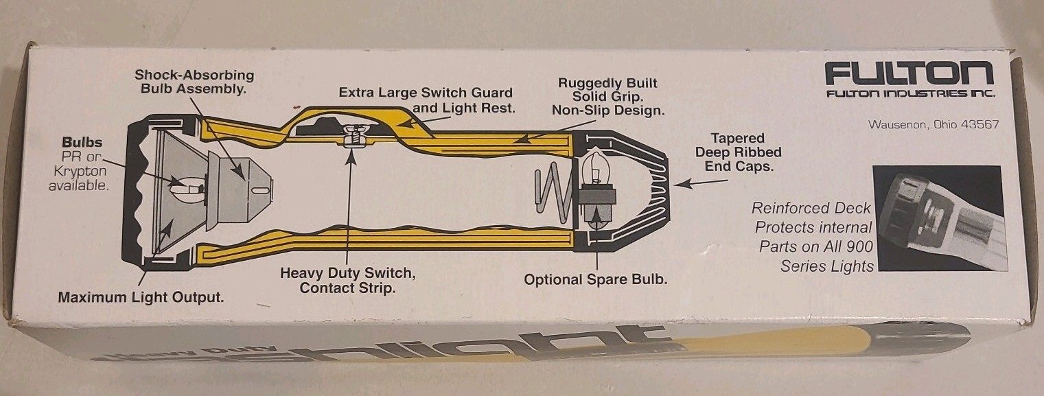 902N-LED Fulton Heavy Duty Flashlight