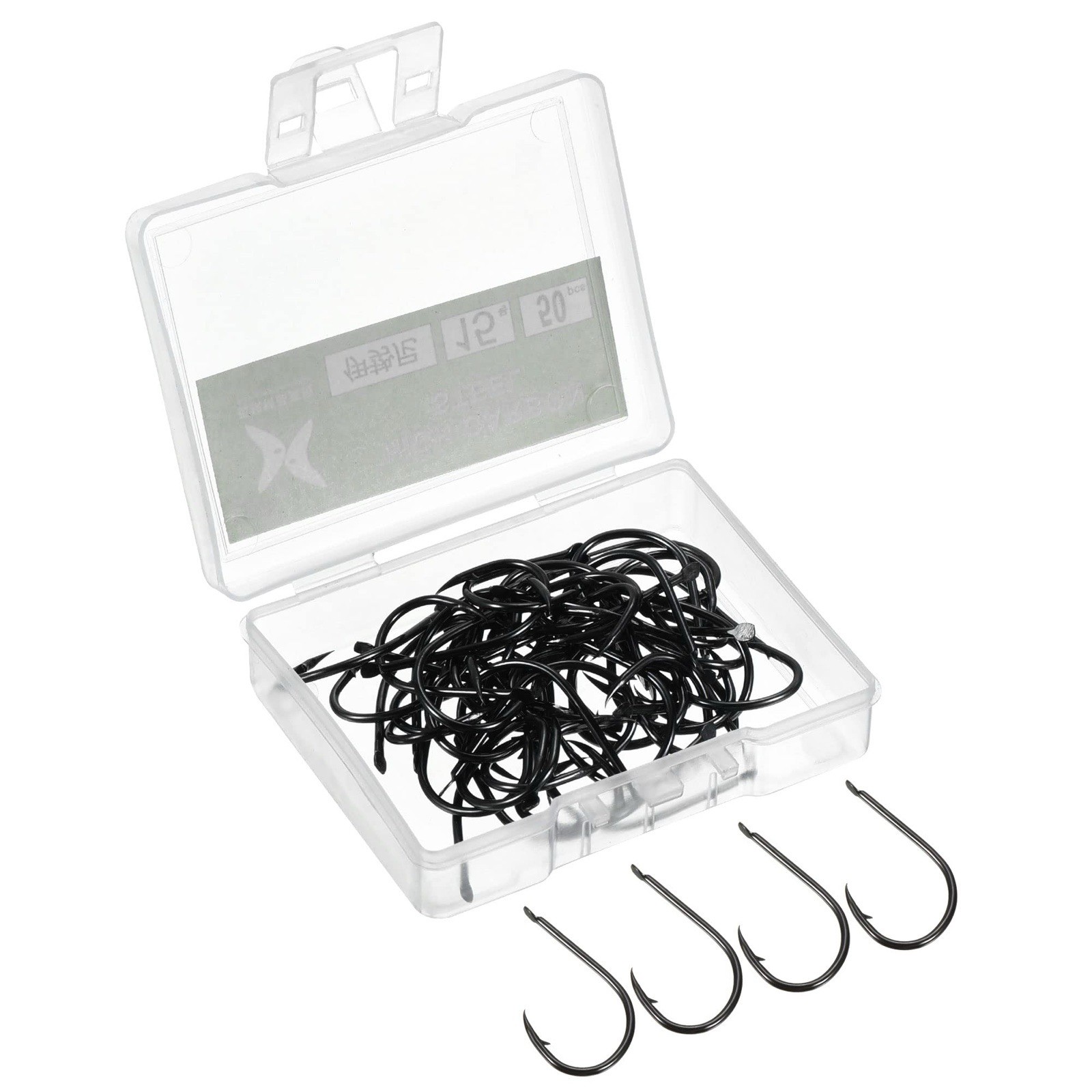 PATIKIL Claw Fish Hooks X 50 Carbon Steel Circle Hook Catfish Hook J Shape