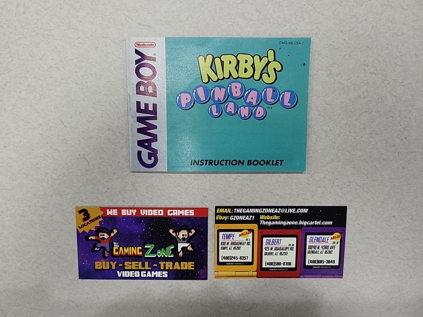 Kirby's Pinball Land Instruction Manual Booklet Only (Game Boy, 1993)