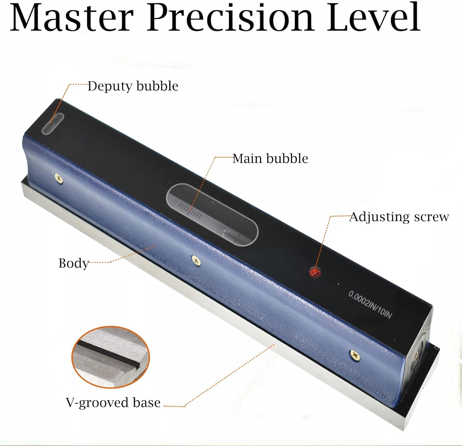 0.0002''/10'' Master Precision Level 12'' in Fitted Box For Machinist Tool