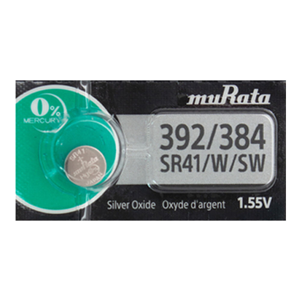 1 Murata Silver Oxide SR41SW SR41W SR41 Watch 1.55V Battery- Replaces Sony