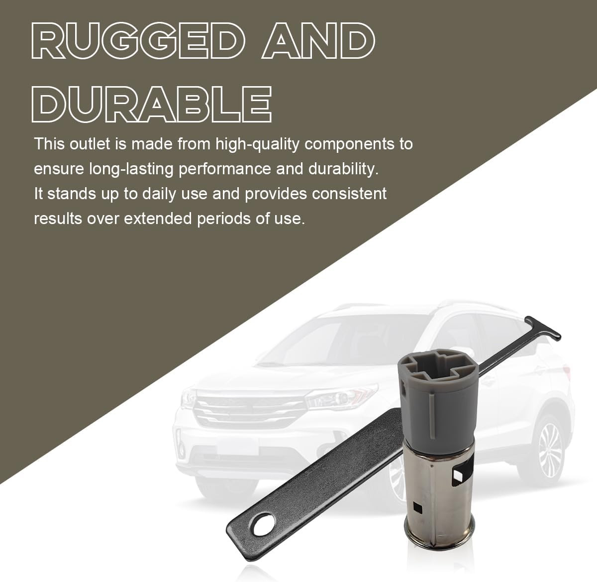 Lighter Socket with Removal Tool, Cigarette Lighter Socket Removal Tool Replaces